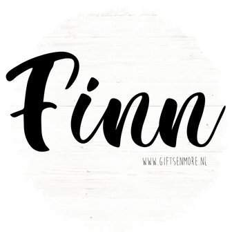 Naamsticker lettertype Finn