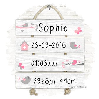 Geboorteladder Sophie